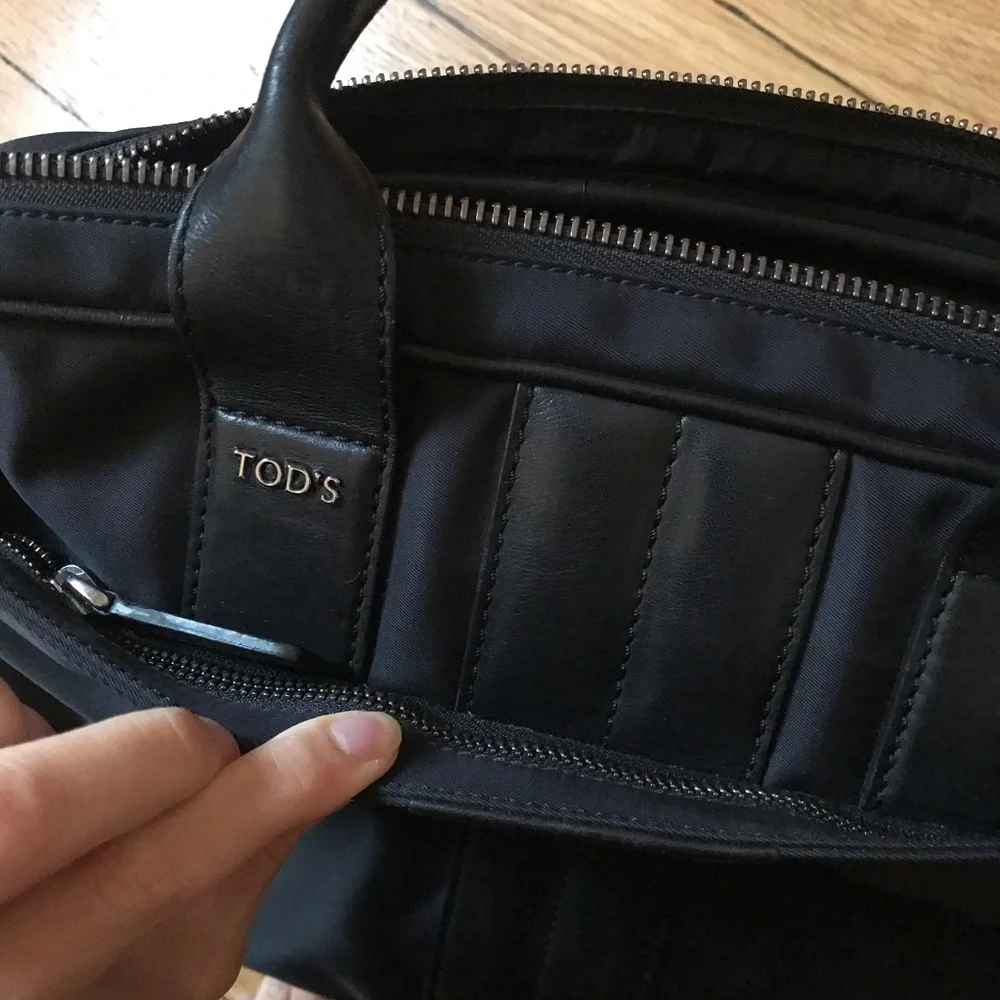 TOD’S Soft Leather Trim Work Bag